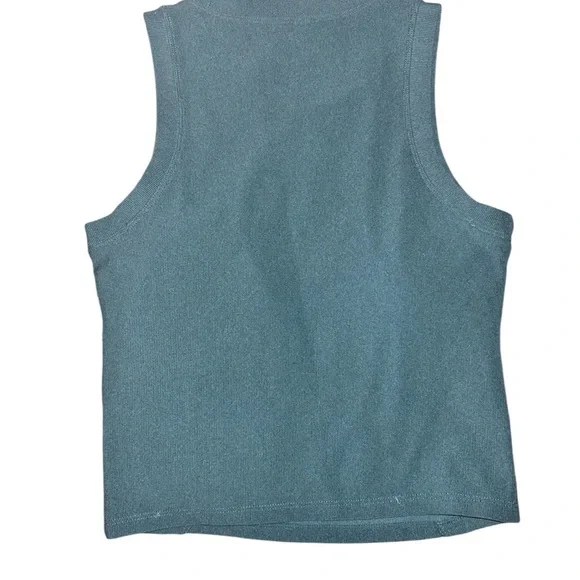 Women's Muscle Tee in Teal by [Brand] - Picture 3 of 5